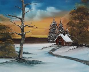 Bob Ross Winterlandschaft 02
